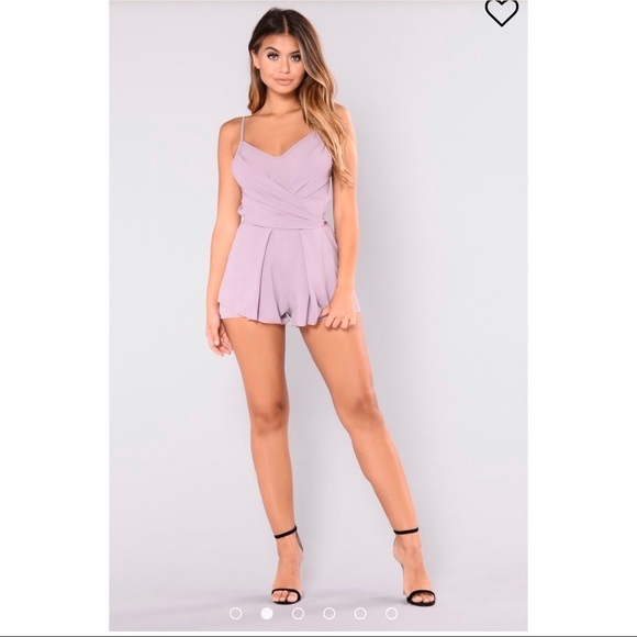 Fashion Nova Pants - NWOT Fashion Nova. Romper. XS. wraparound, lilac
